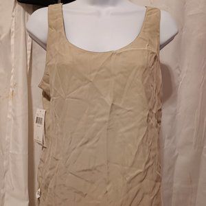 Dana Buchman Reversible Gray Black silk Top